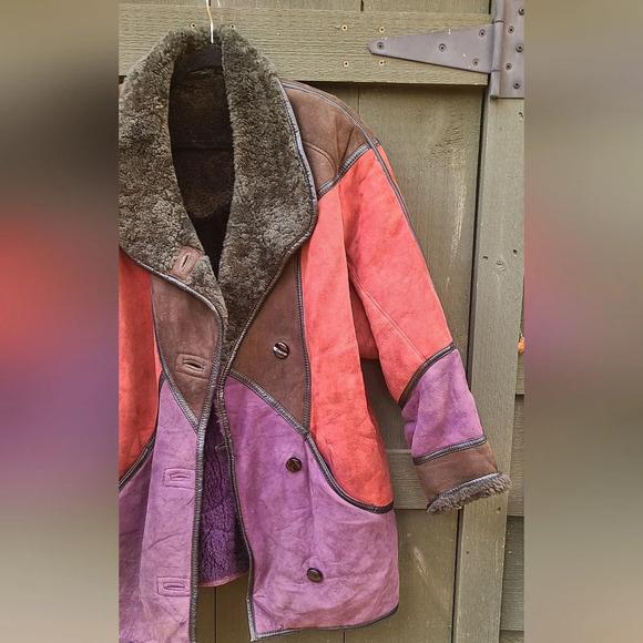 Vintage Multi-Colour Sheepskin Jacket - Picture 3 of 15